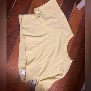 Yellow crop top from top shop